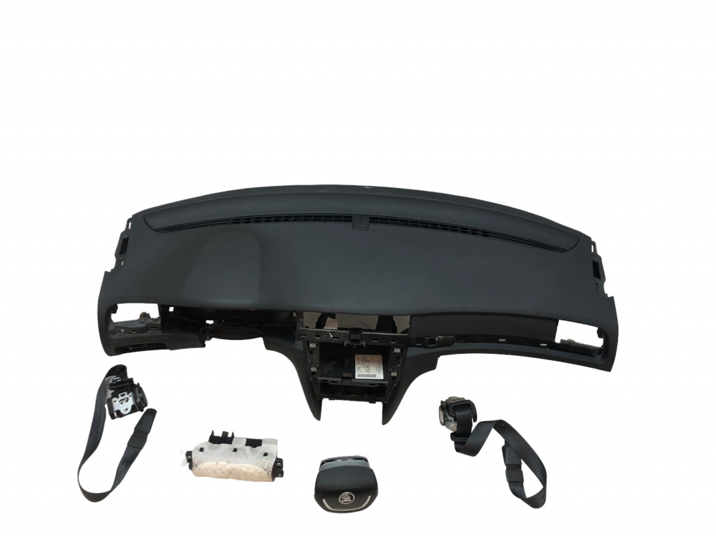 Kit airbag Plansa de bord airbag pasager airbag șofer centuri fata Superb 2 (2008-2013)