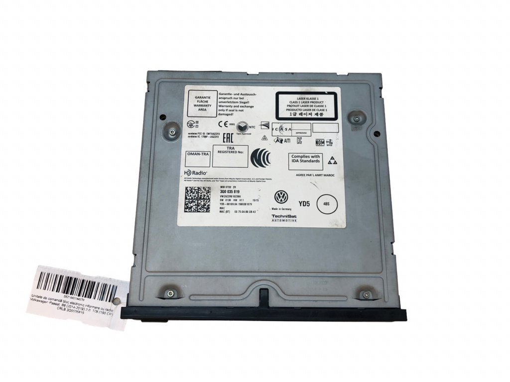 Unitate de comandă bloc electronic informare cu radio Volkswagen Passat B8 (2014-2019) 2.0 TDI (150 CP) CRLB 3Q0035819 - imagine 2